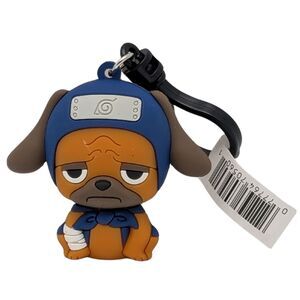 Naruto Shippuden Pakkun Monogram Vinyl Figural Bag Clip Keychain Series 3